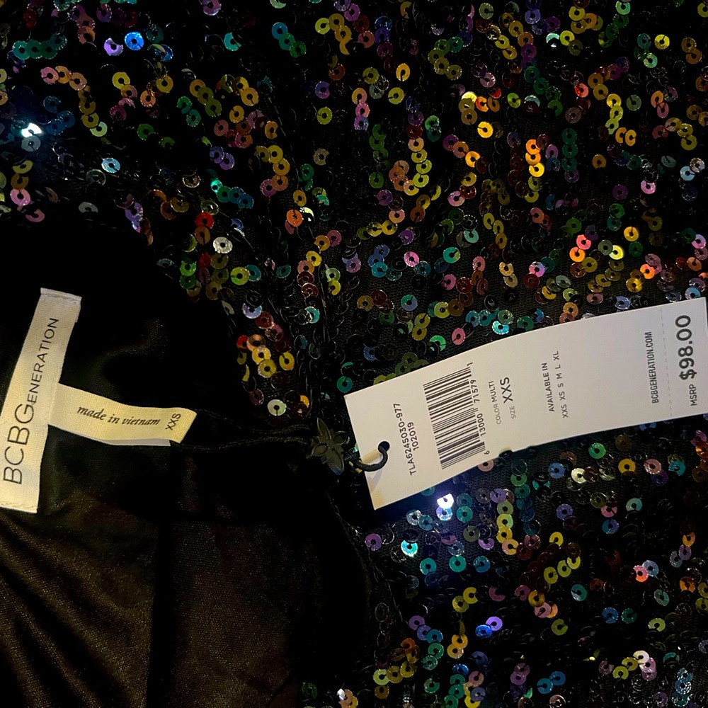Dazzling Mini Sequins Dress from BCBG
